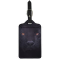 Black Jaguar Print Luggage Tag