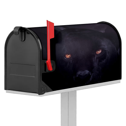 Black Jaguar Print Mailbox Cover