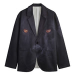Black Jaguar Print Men's Blazer