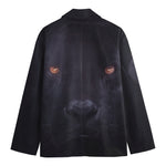 Black Jaguar Print Men's Blazer