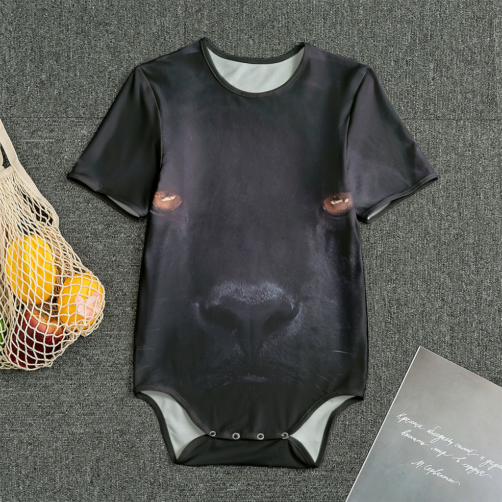 Black Jaguar Print Men's Bodysuit