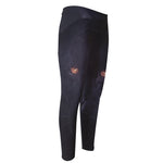 Black Jaguar Print Men's Compression Pants