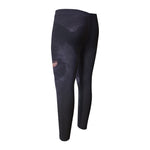 Black Jaguar Print Men's Compression Pants