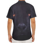 Black Jaguar Print Men's Deep V-Neck Shirt