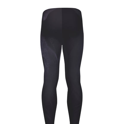 Black Jaguar Print Men's leggings
