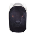 Black Jaguar Print Mesh Laundry Hamper