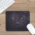 Black Jaguar Print Mouse Pad