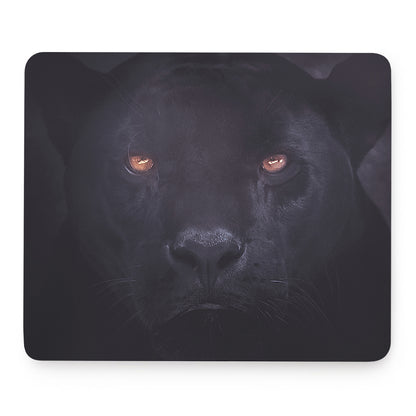 Black Jaguar Print Mouse Pad