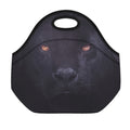 Black Jaguar Print Neoprene Lunch Bag