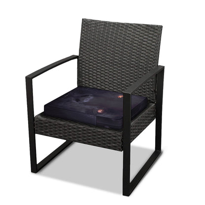 Black Jaguar Print Outdoor Seat Cushion Cover