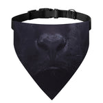 Black Jaguar Print Over The Collar Dog Bandana