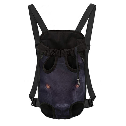 Black Jaguar Print Pet Carrier Backpack