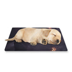 Black Jaguar Print Pet Cooling Mat Cover