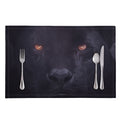 Black Jaguar Print Placemat