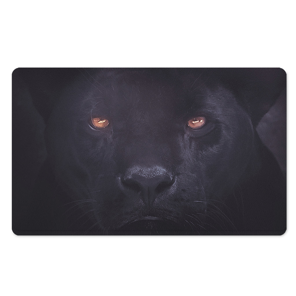 Black Jaguar Print Polyester Doormat