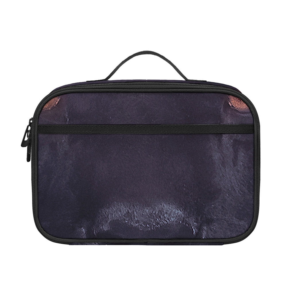 Black Jaguar Print Portable Lunch Bag