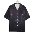 Black Jaguar Print Rayon Hawaiian Shirt