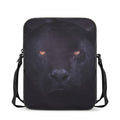 Black Jaguar Print Rectangular Crossbody Bag