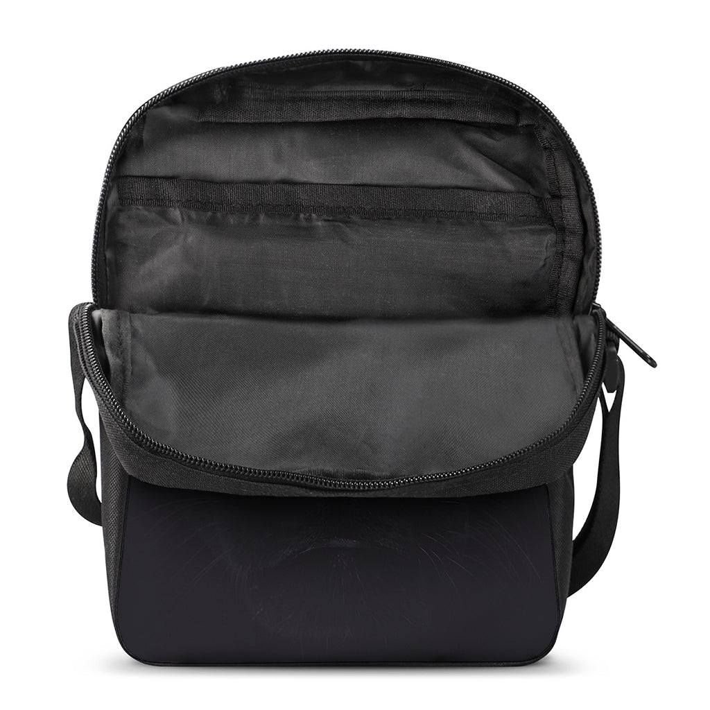 Black Jaguar Print Rectangular Crossbody Bag