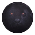 Black Jaguar Print Round Blanket