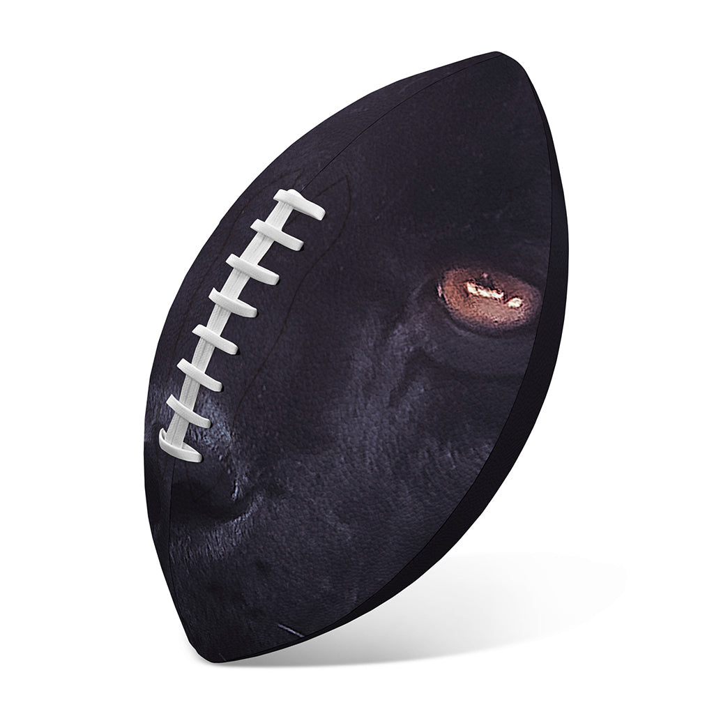 Black Jaguar Print Rugby Ball