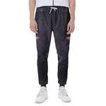 Black Jaguar Print Scuba Joggers