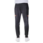 Black Jaguar Print Scuba Joggers