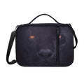 Black Jaguar Print Shoulder Strap Bible Bag