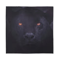 Black Jaguar Print Silk Bandana