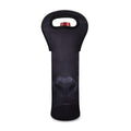 Black Jaguar Print Single Neoprene Wine Tote