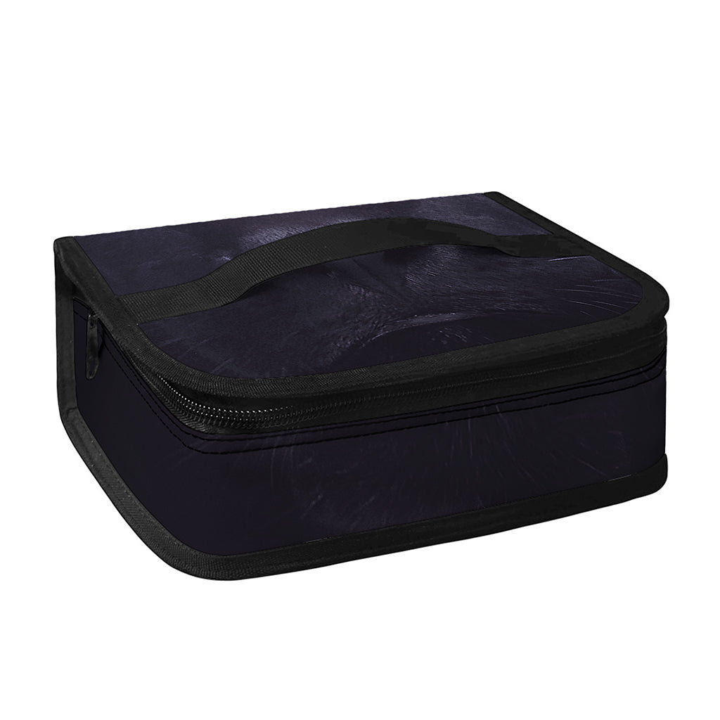 Black Jaguar Print Small Lunch Bag