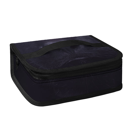 Black Jaguar Print Small Lunch Bag