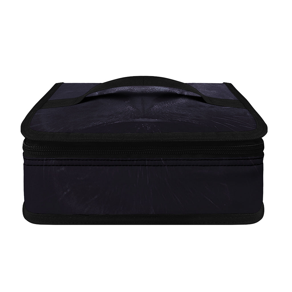 Black Jaguar Print Small Lunch Bag