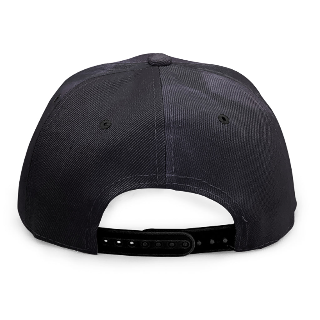 Black Jaguar Print Snapback Cap