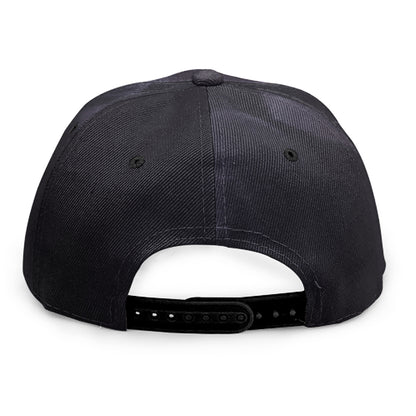 Black Jaguar Print Snapback Cap