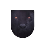 Black Jaguar Print Toilet Lid Cover
