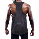 Black Jaguar Print Training Tank Top