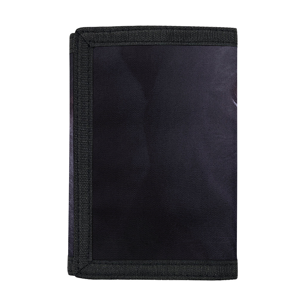 Black Jaguar Print Trifold Wallet