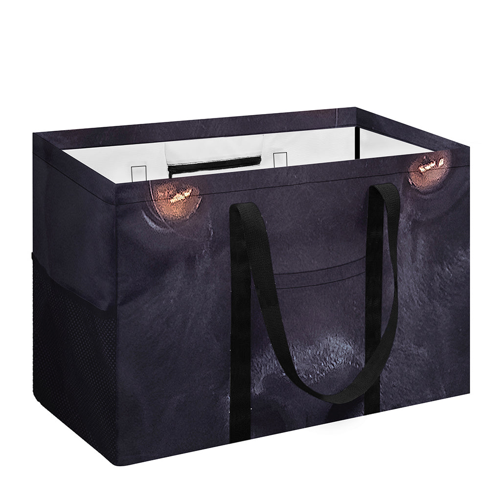 Black Jaguar Print Utility Tote Bag
