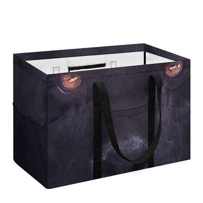 Black Jaguar Print Utility Tote Bag