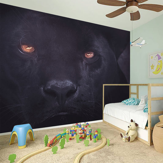 Black Jaguar Print Wall Sticker