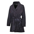 Black Jaguar Print Women's Bathrobe