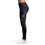 Black Jaguar Print Women's Leggings