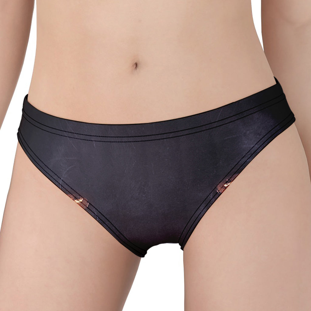 Black Jaguar Print Women's Panties