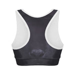 Black Jaguar Print Women's Sports Bra