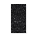 Black Kaleidoscope Print Baby Crib Sheet