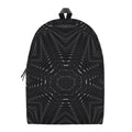 Black Kaleidoscope Print School Backpack