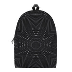 Black Kaleidoscope Print Backpack
