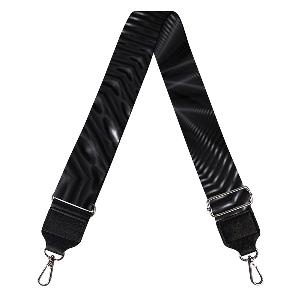 Black Kaleidoscope Print Bag Strap