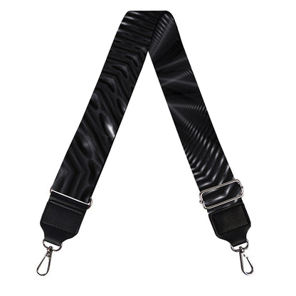 Black Kaleidoscope Print Bag Strap